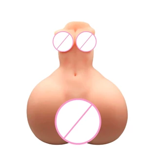 Masturbador Masculino Corpinho Vagina Ânus Penetráveis 29 X 3,1 Cm