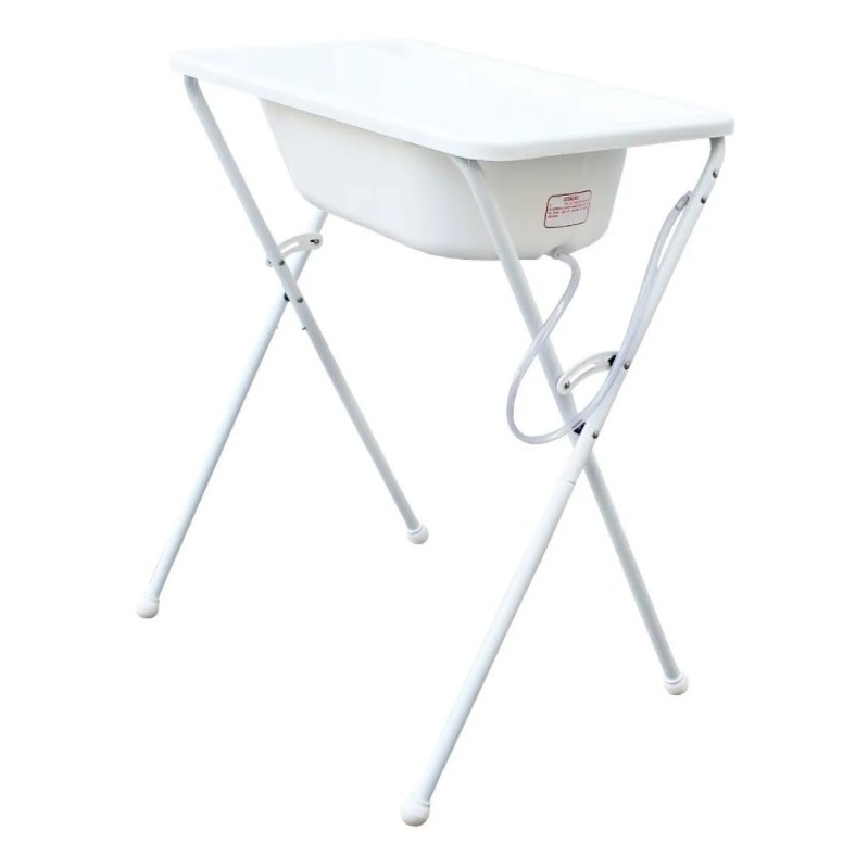 Banheira + Suporte Portátil Para Banho Bebês