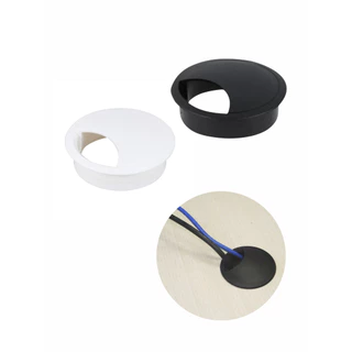 Passa Fio/cabo Para Moveis 59mm Branco/preto Unitario