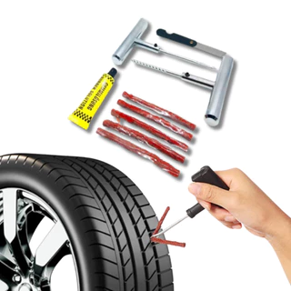 Kit Remendo Plastico ou Ferro Reparo Macarrão Pneu Carro Moto S/ Câmara