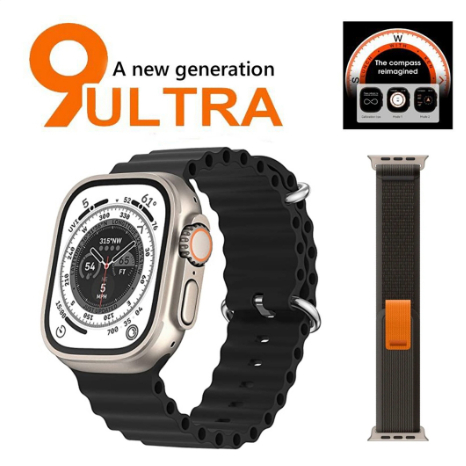 Relógio Smartwatch Inteligente Watch Ultra 2 Relógio Masculino Função Monitoramento de saúde Aplicável ao Android IOS