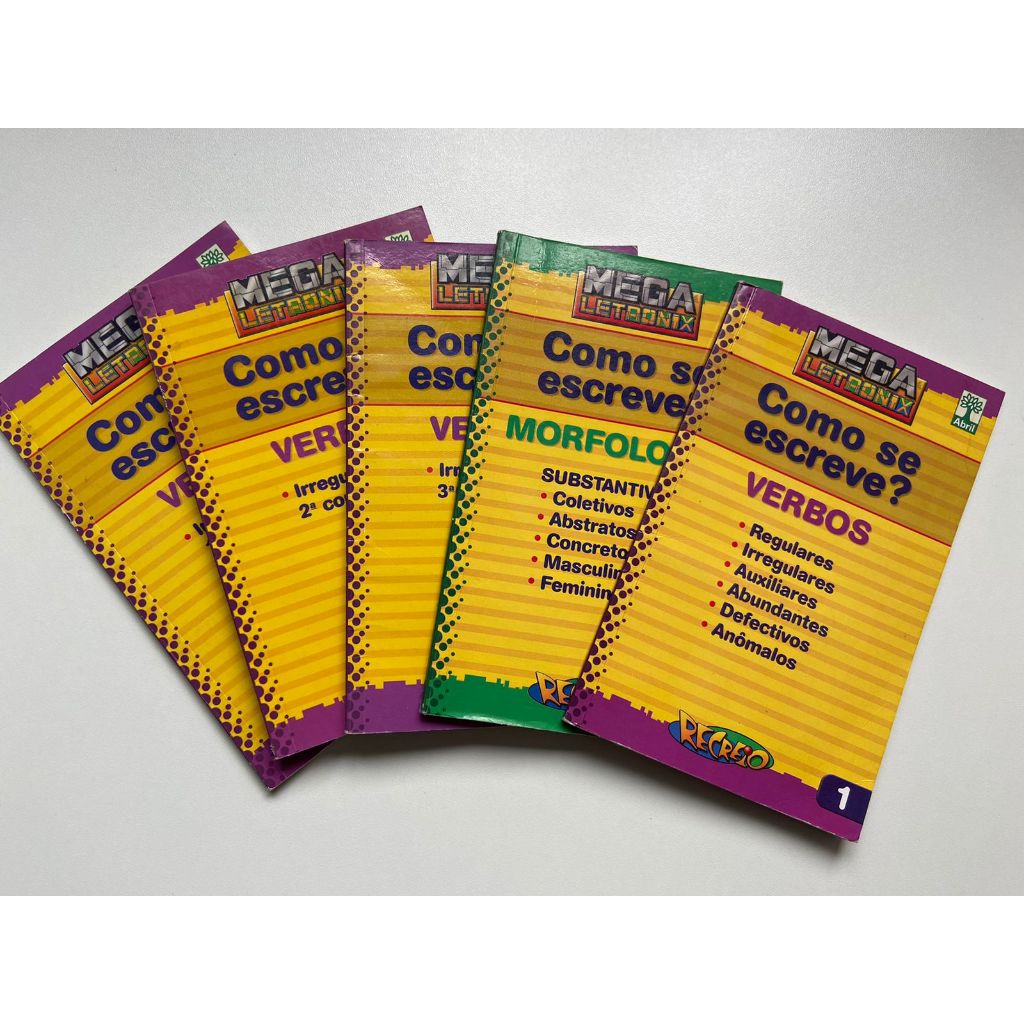 Como se escreve? - Verbos e Morfologia (Kit com 5 livros) | Shopee Brasil