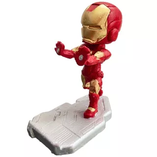Mini Homem de Ferro Iron Man Miniatura Porta Celular Suporte Apoio de Celulares - Todos os Modelos