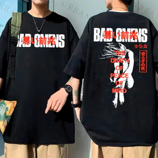 Camiseta Basica Bad Omens Death Of Peace Of Mind Album Rock N Roll Unissex