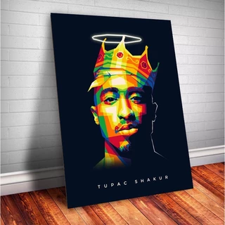 Quadro Placa decorativa 2pac parede & decoração c/ moldura A3 40x30