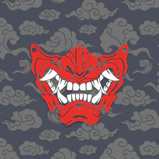 Adesivo Phantom Ronin Mask PC Oni Samurai Carro