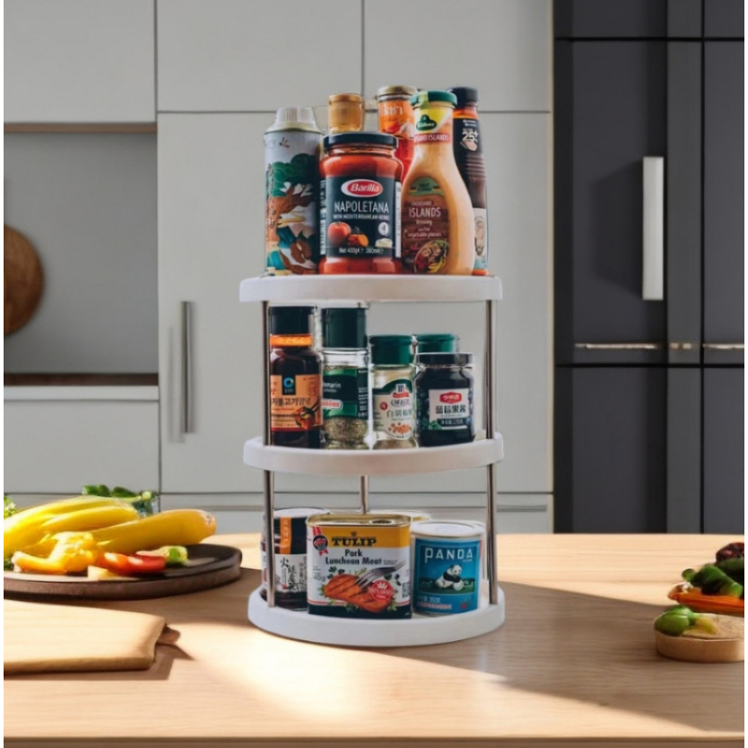 Organizador GIRATORIO de Prateleira Na Cozinha Giratório 360 ...