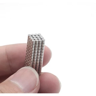 50 Peças Imã De Neodímio 2mmx2mm Disco Pastilha Redondo Pequeno 2mm X 2mm 2x2