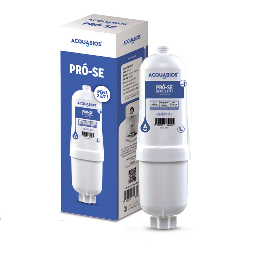 Refil Acquabios Compatível Filtro Purificador Everest Star Slim Fit Baby Plus Flat