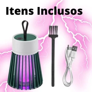 Luminária Led Mosquiteiro Sem Radiação Armadilha De Insetos Pernilongos Mosquito Repelente Eletrônico Envio Imediato
