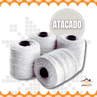 Barbante de Algodão 82m Kit c/ 04 , 08 e 12 Unidades