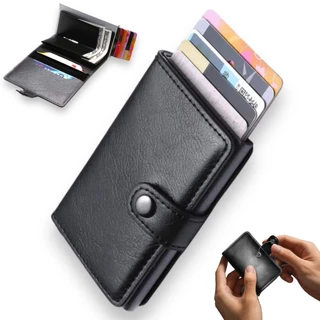 Carteira Masculina Mágica Porta Cartão Rfid Antifurto Pop Up Slim
