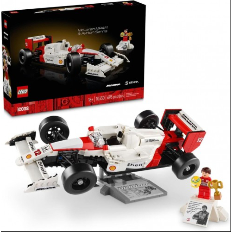 LEGO Icons McLaren Model Car MP4/4 & Ayrton Senna Minifigure