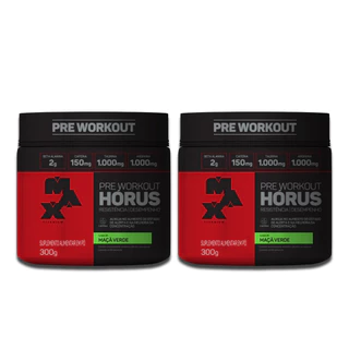 Kit com 2 Pré treino Hórus 300g - Max Titanium