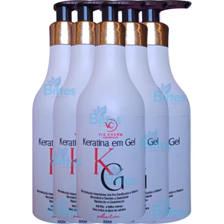 5 KERATINA EM GEL VIA CHARM ANTIFRIZZ BRILHO INTENSO