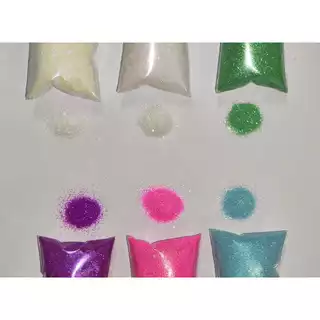 Baixou! 20g Glitter irisado furta cor 008 Poliéster