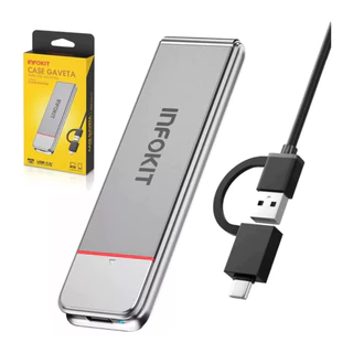 Case Alumínio Para Ssd M.2 Nvme Conector Usb E Usb C Android