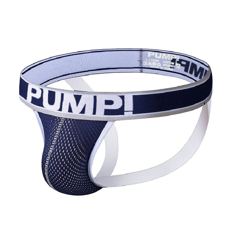 Cueca Jockstrap Pump Azul Marinho - Modelo Thunder - H388 | Shopee Brasil