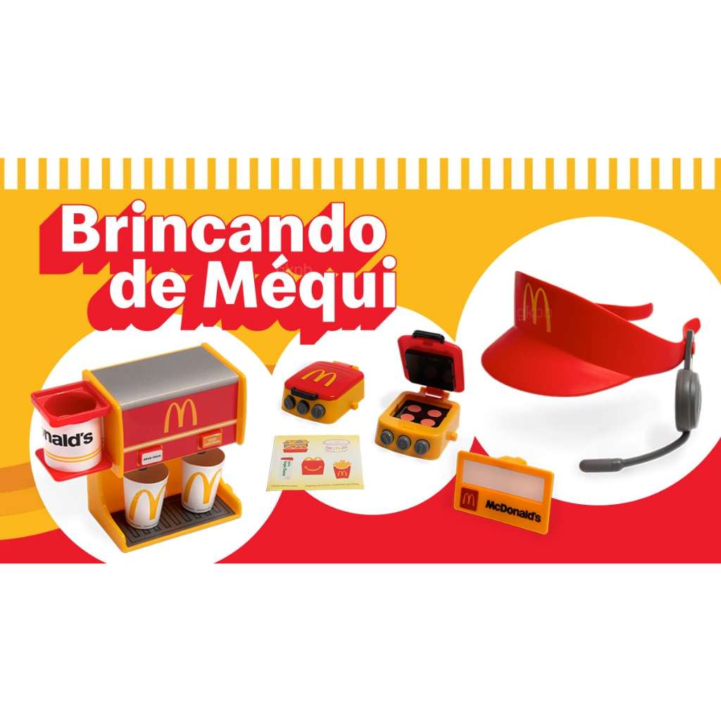 CAIXA REGISTRADORA CHAPA DRIVE-THRU MCDONALDS BRINCANDO DE MEQUI