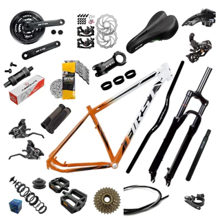 Kit Bicicleta aro 29 Quadro Alumínio Montagem 21v Suspensão
