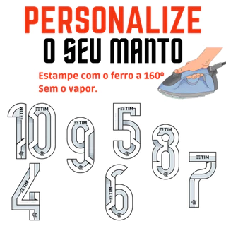 Kit Nome E Número Termocolante Personalização Para Camisa De Time de Futebol Mengão