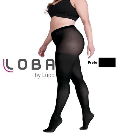 Meia calça lupo fashion plus size