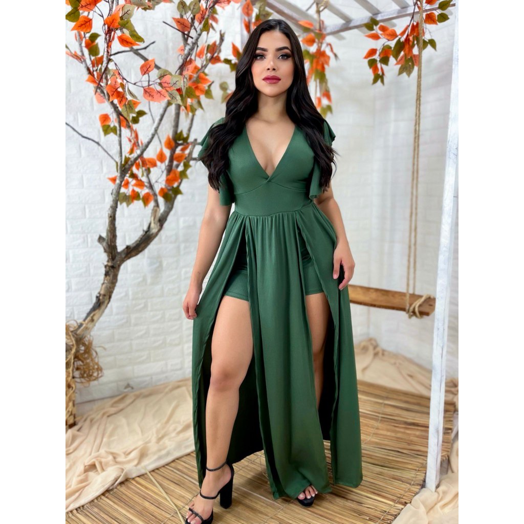 Vestido Longo com Decote na Perna na Black Friday 2025 | BuscaProdutos