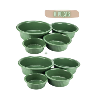 Jogo De Bacias Plásticas P/ Cozinha Salada Lavar Roupa Varios Tamanhos Resistente