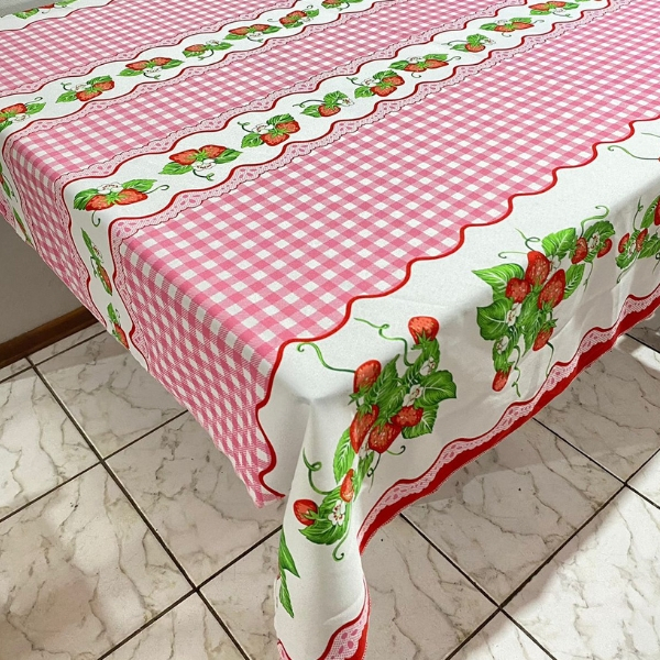 Toalha de Mesa Oxford Estampado - 4, 6, 8 e 10 Lugares - Sofisticação e Conforto para Sua Casa! TM02-C6