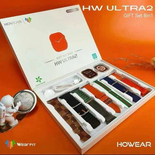 Hw Ultra 2 gen2 Smartwatch 8 in 1 7 Pulseiras + Case Série 9 49MM ChatGPT 2.1 Relógio Inteligente