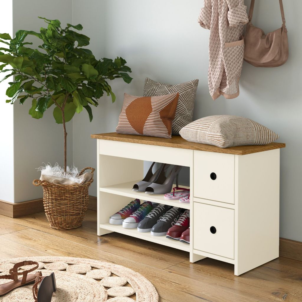 Organizador Sapateira Multiuso Para Sapatos Decoração Quarto 2 Gavetas ROMA SHARK MOVEIS