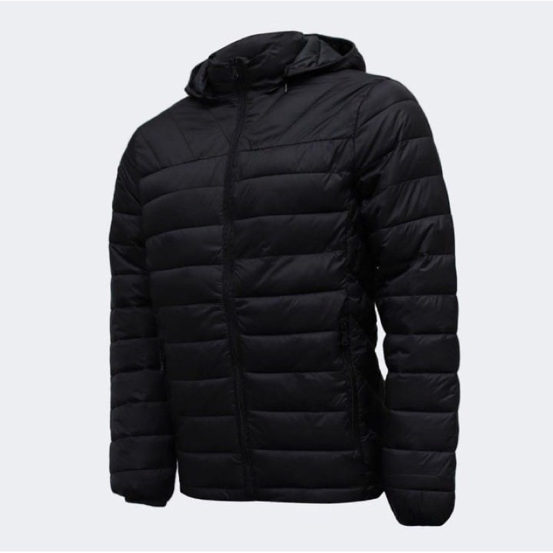 jaqueta Puffer Matelassê Masculina Capuz Removivel impermeável