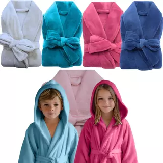 Roupão Para o Frio Mantinha Infantil de manta varias cores, Conforto e Elegancia