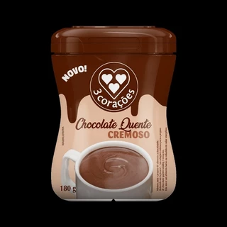 Chocolate Quente Cremoso 3 Corações Pote 180g