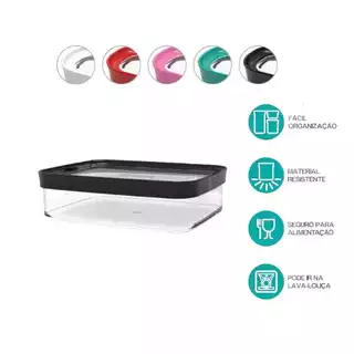 Potes Herméticos para Frios, Grãos, Saladas e Alimentos 1100ml Helsim
