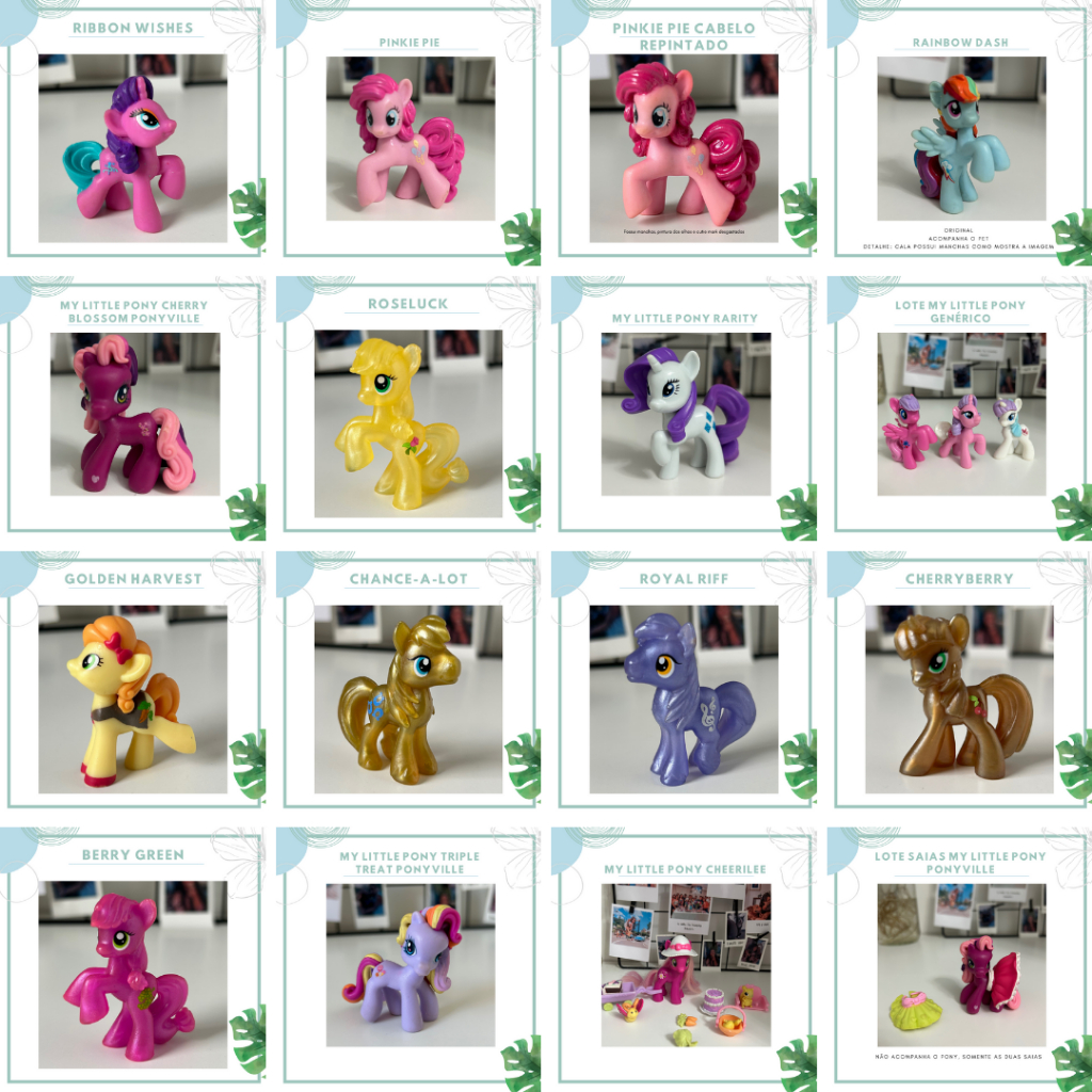 Lot De 10 Figurines My Little Pony G4 Ponyville - Mini Blind Bag - Hasbro France