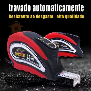 Trena De Aço Auto Trava 5m e 7,5 Metros trena digital trena de aco inoxidave