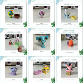 Littlest Pet Shop - Blind bags, tartaruga, suricato, caracol e mais