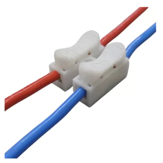 Kit 50 Peças Conector Emenda Ch 2 Vias 10a Cabo 0,5-2,5mm²