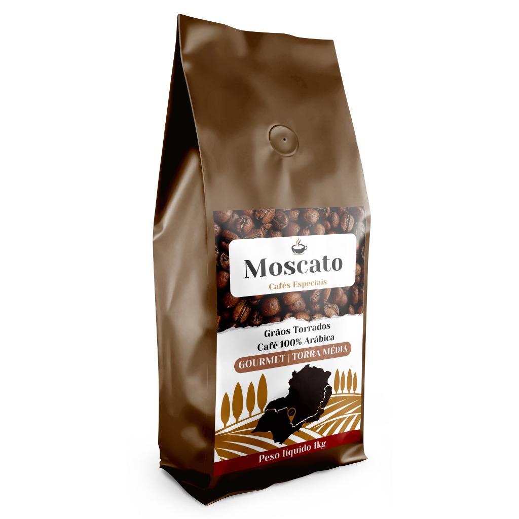 Kit 3 uni Café em Grãos Torrado Arábica Gourmet Premium 1Kg