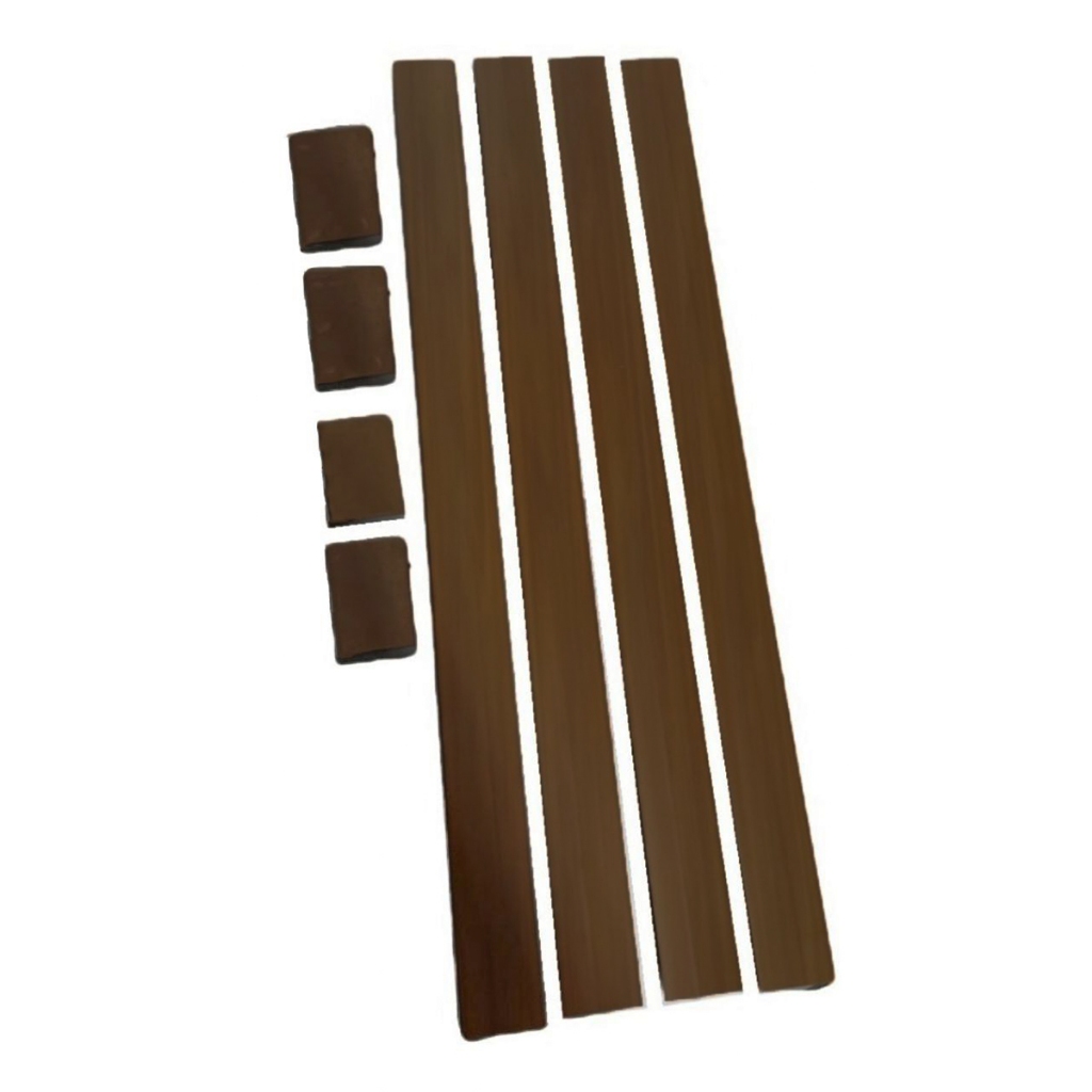 Kit Alçapão/ Subida de Teto - Moldura Forro PVC - tam 60x60 - Cor Imbuia