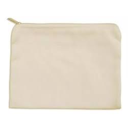 NECESSAIRE PORTA MOEDA ALGODÃO CRU