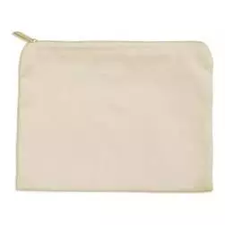 NECESSAIRE PORTA MOEDA ALGODÃO CRU