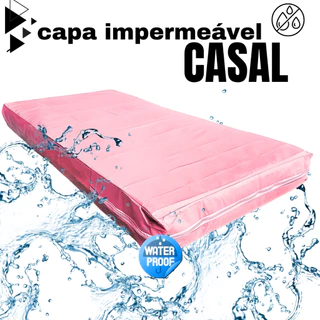Capa Impermeável Para Colchão Antialérgica Casal Hospitalar - ROSA BEBÊ