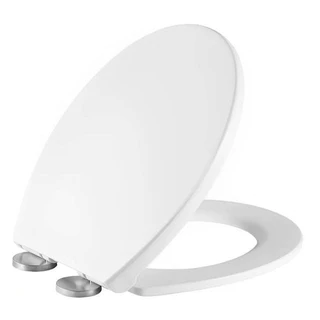 Plastilit Assento Sanitario Soft-Close Com Amortecedor Branco Universal Tampa de Vaso