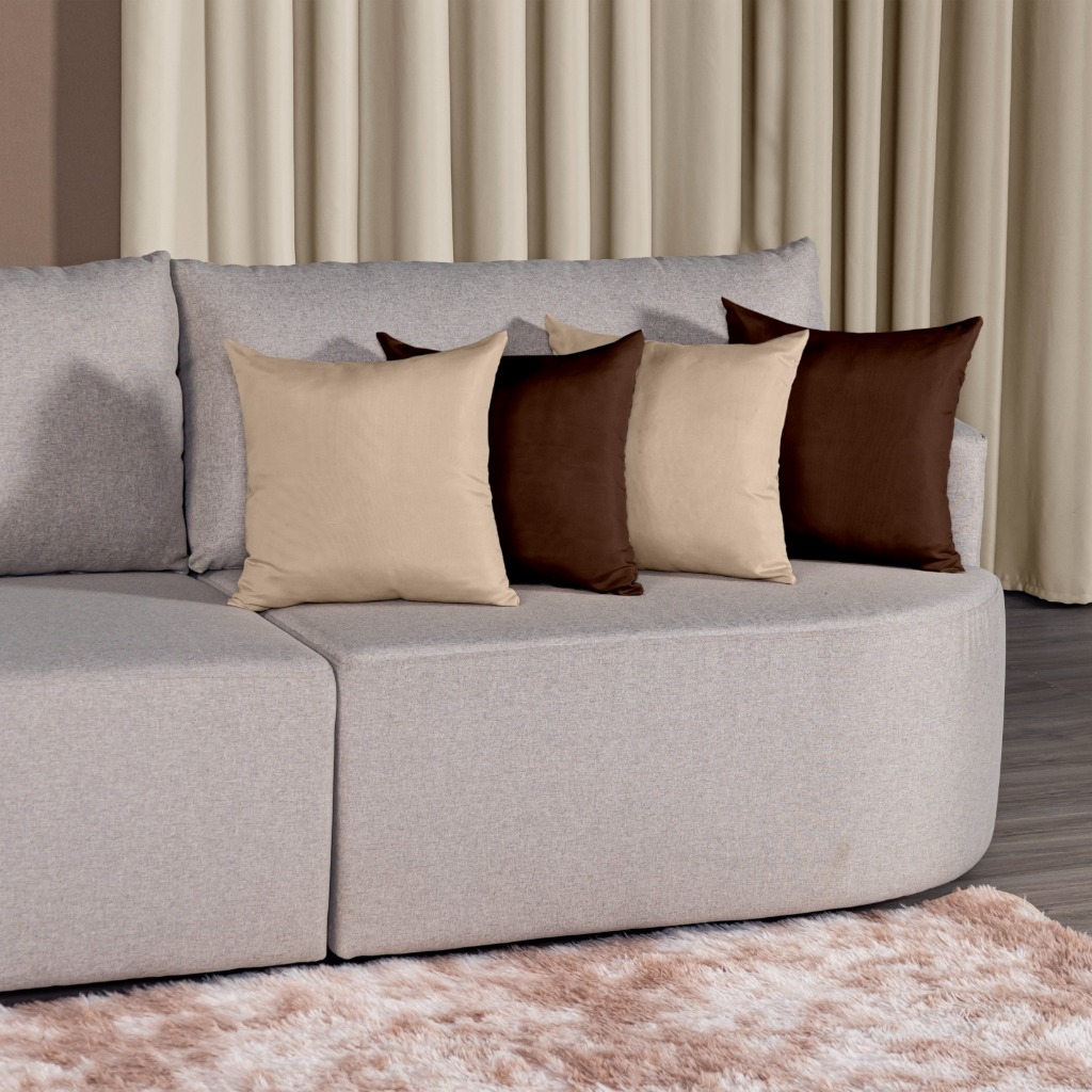 Kit 04 Almofadas Cheias Para Sofa 0,40cm x 0,40cm | Shopee Brasil