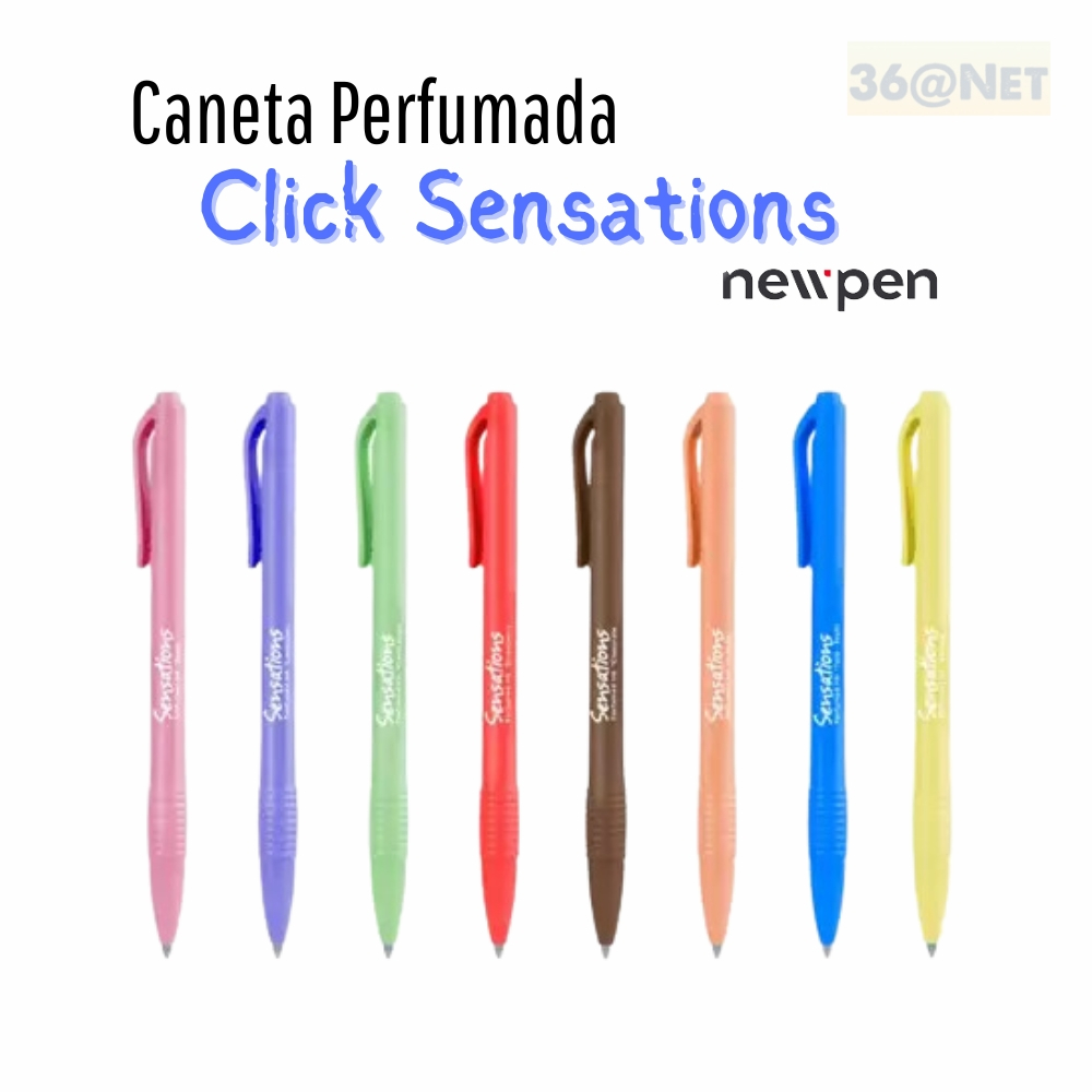 Caneta Colorida Click Sensations 0.7 Newpen kit com 2 unidades