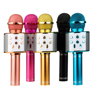 Microfone Infantil de Karaoke Microfone de Brinquedo Sem Fio Bluetooth