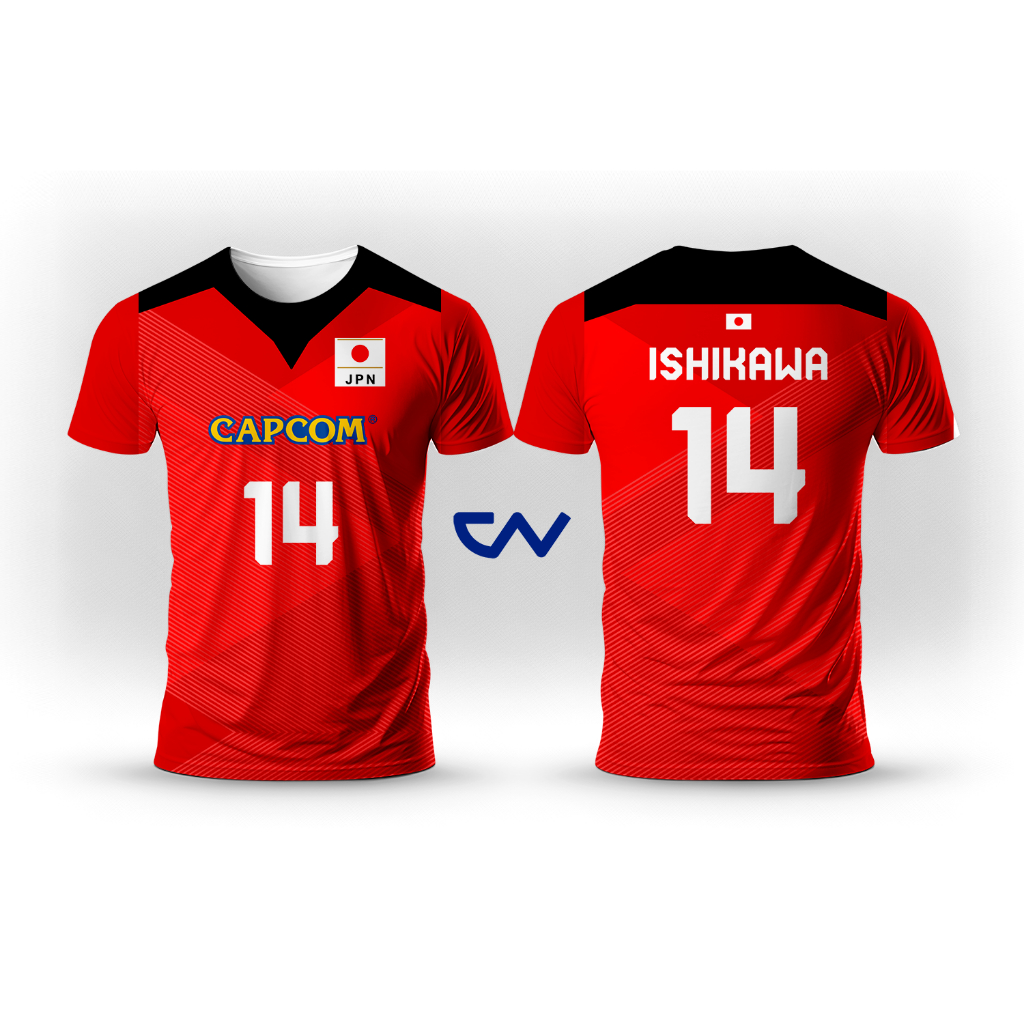 Camisa Japão Vermelha CV Personalizada (Nome + Número )