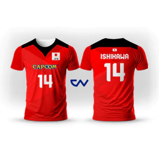 Camisa Japão Vermelha CV Personalizada (Nome + Número )